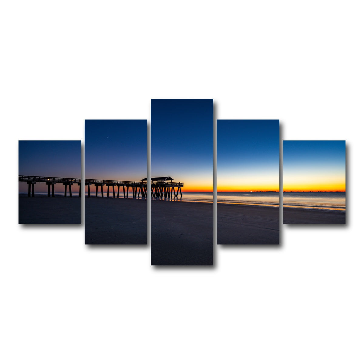 AUTO-MOCKUP WHITE | Tybee Island Georgia | 5 Piece | Gallery Wrap Canvas | group=5_short