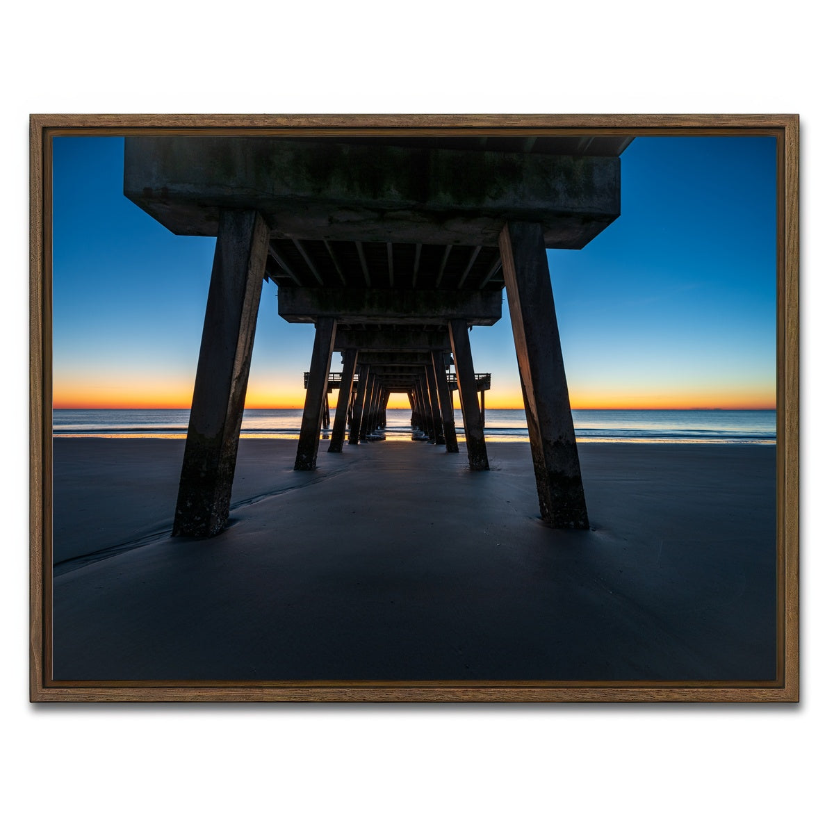AUTO-MOCKUP WHITE | Tybee Island | 1 Piece | Walnut Framed Canvas | group=4x3