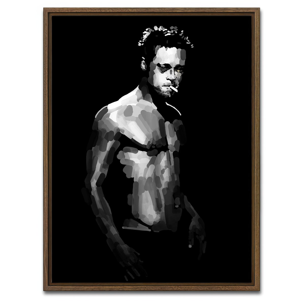 AUTO-MOCKUP WHITE | Tyler | 1 Piece | Walnut Framed Canvas | group=3x4