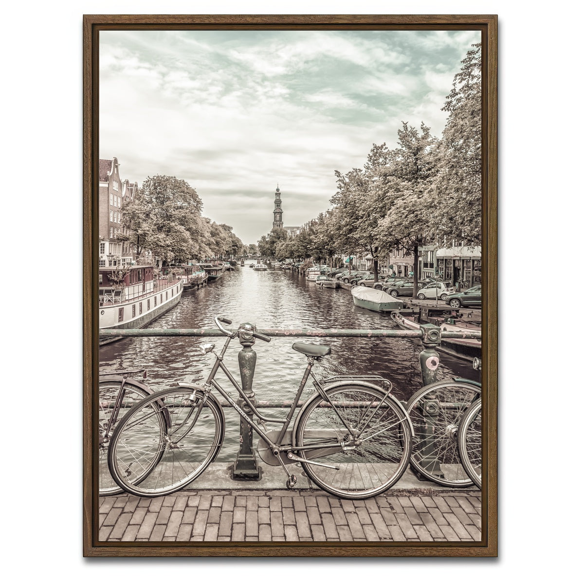 AUTO-MOCKUP WHITE | Typical Amsterdam | 1 Piece | Walnut Framed Canvas | group=3x4
