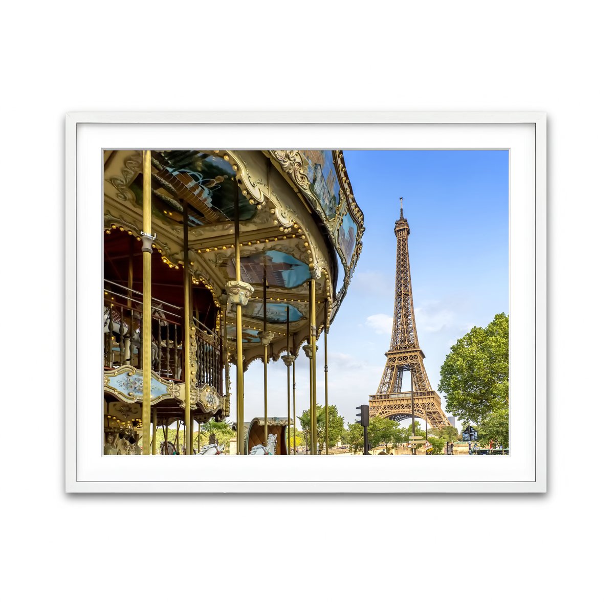 Framed Print 4x3 White