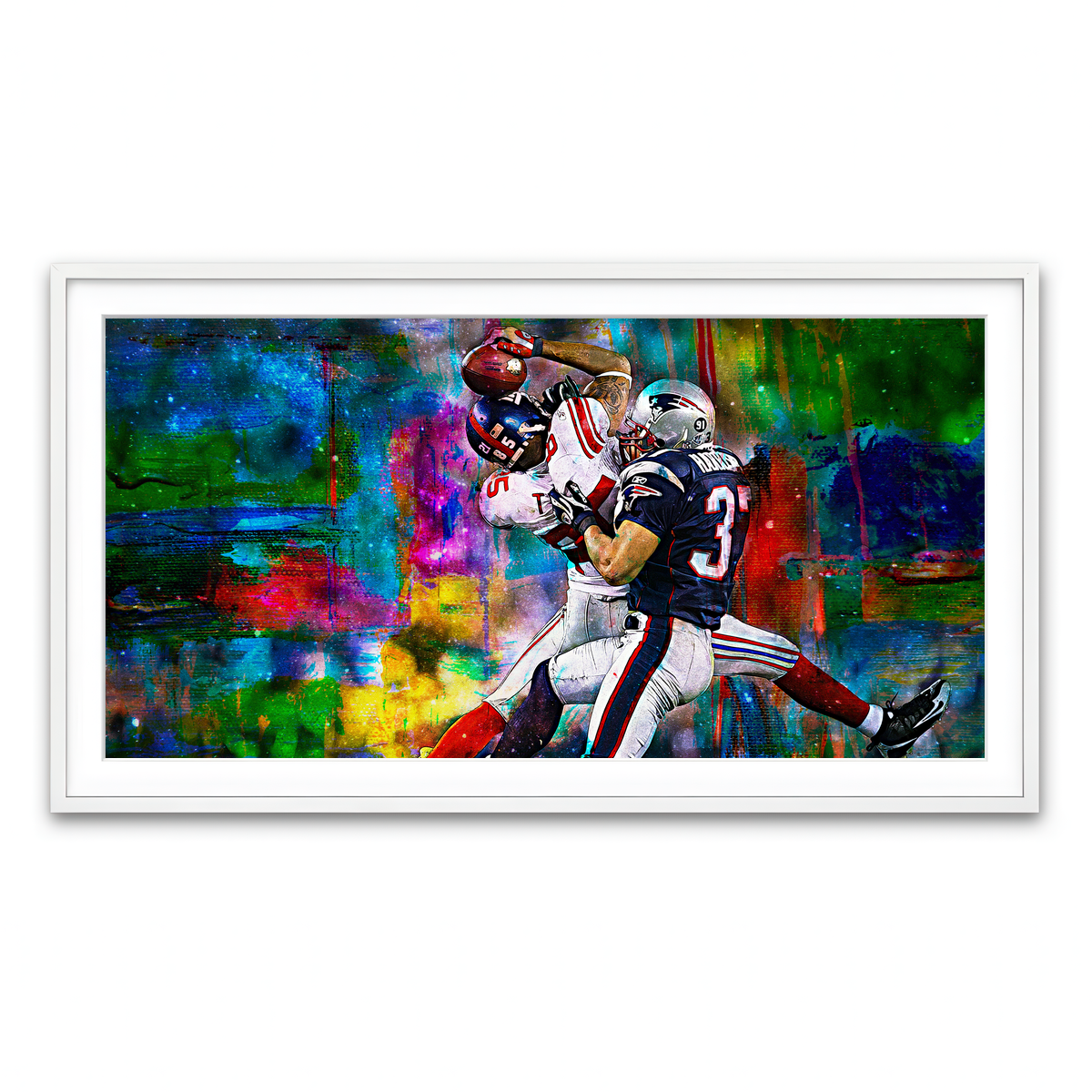 Framed Print 2x1 White