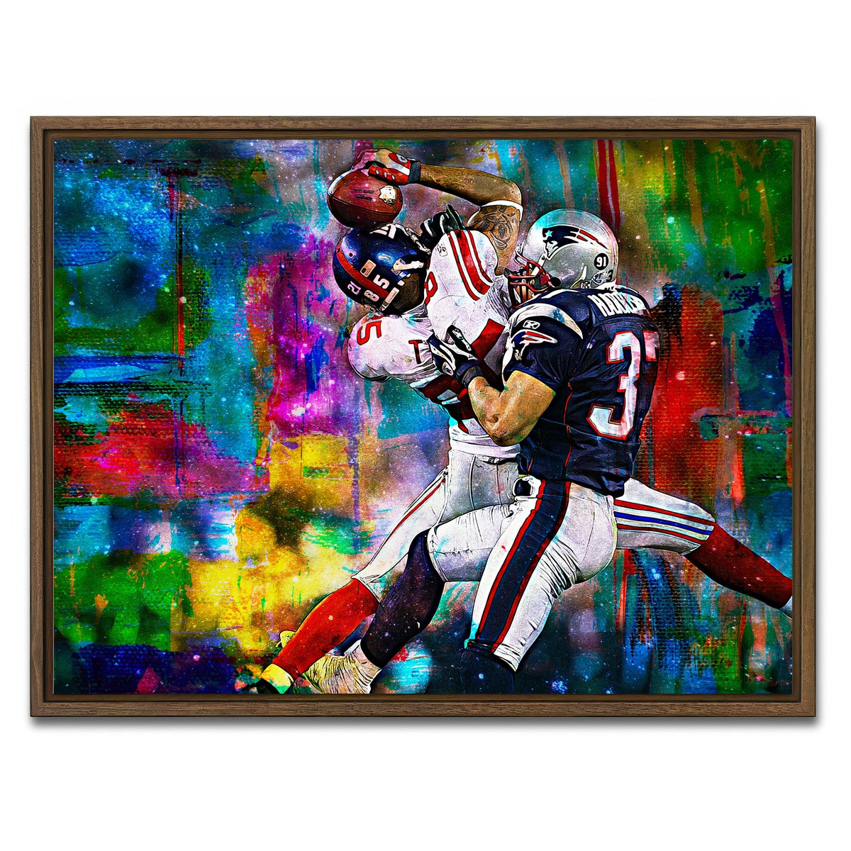 AUTO-MOCKUP WHITE | Tyree Helmet Catch | 1 Piece | Walnut Framed Canvas | group=4x3