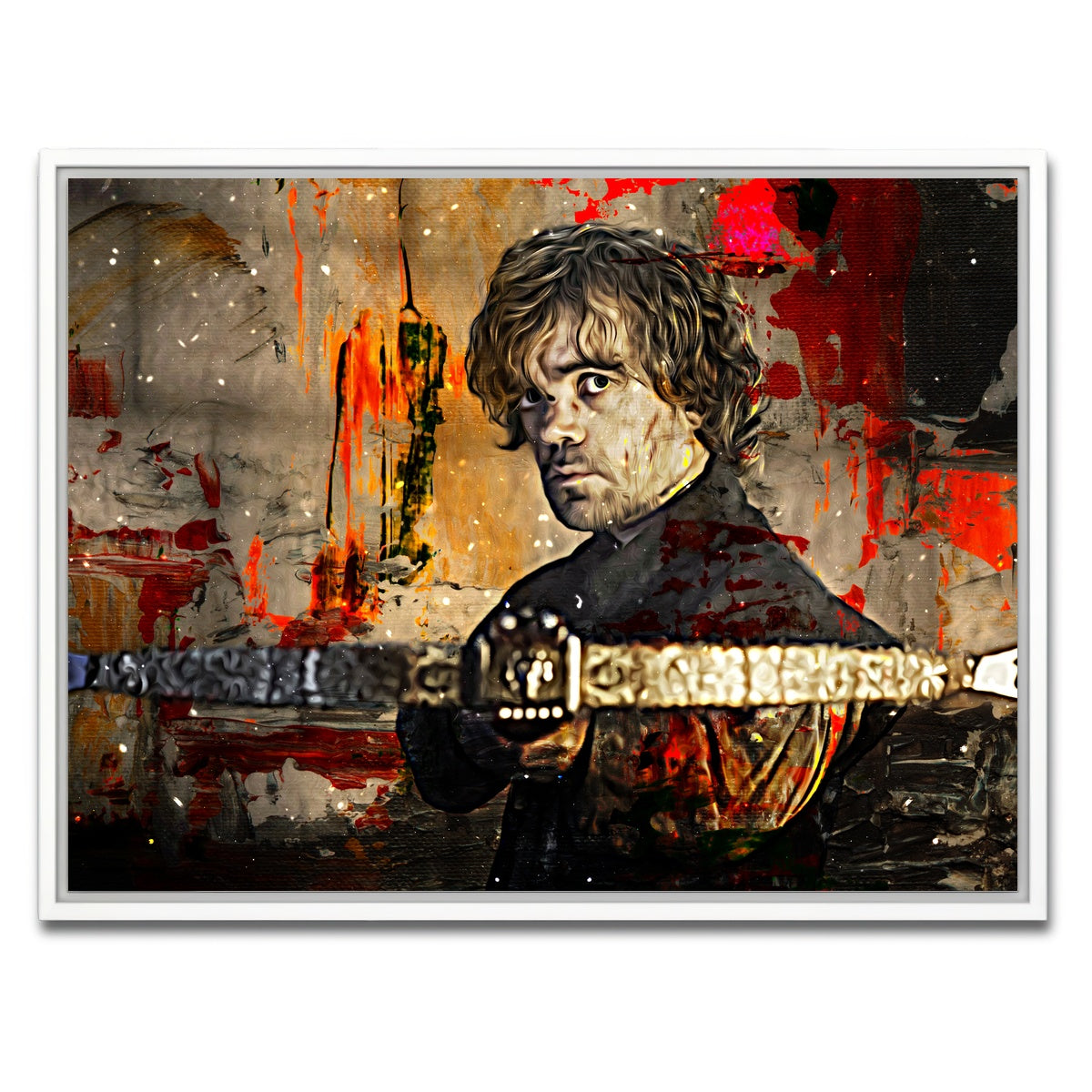 AUTO-MOCKUP WHITE | Tyrion Lannister | 1 Piece | White Framed Canvas | group=4x3