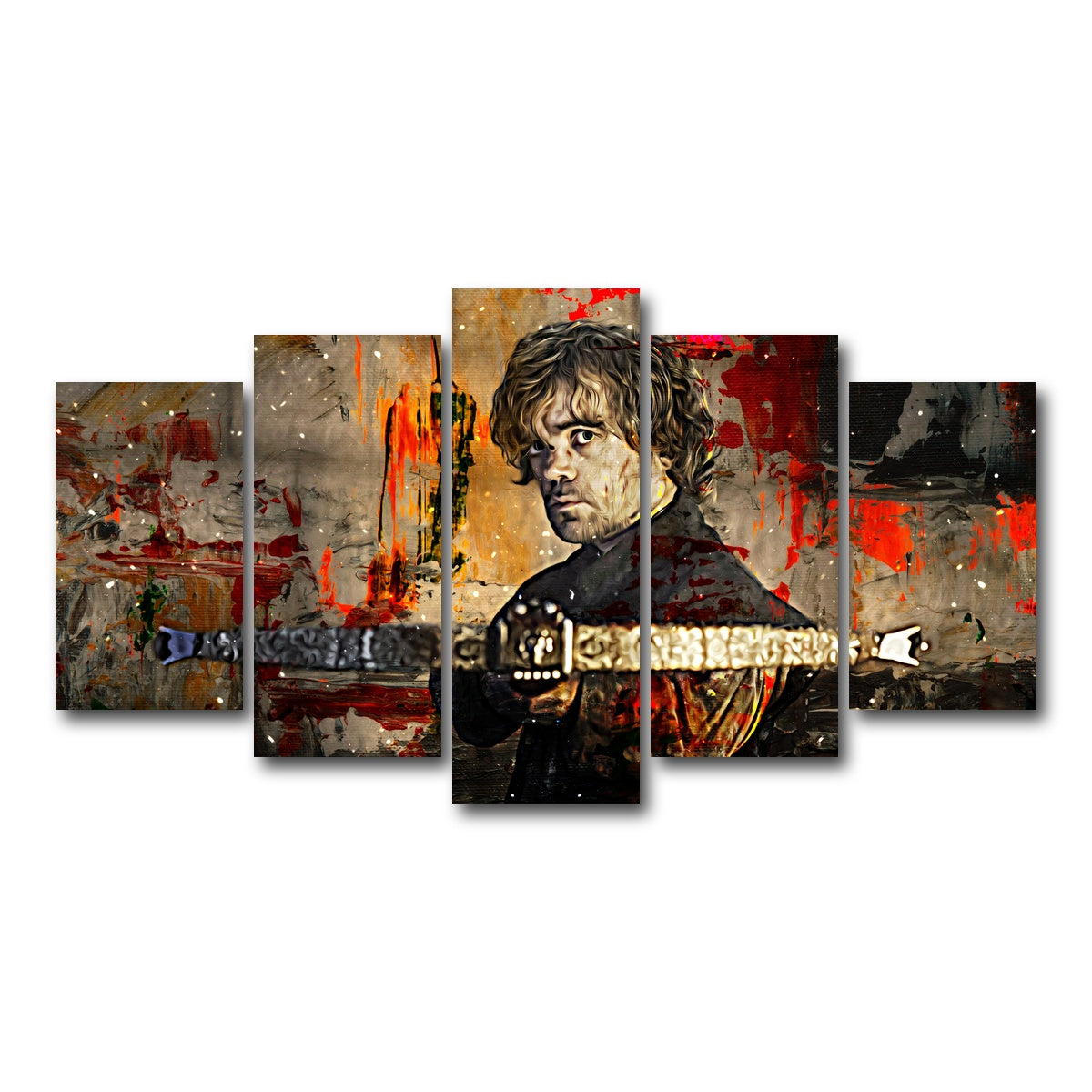 AUTO-MOCKUP WHITE | Tyrion Lannister | 5 Piece | Gallery Wrap Canvas | group=5_normal