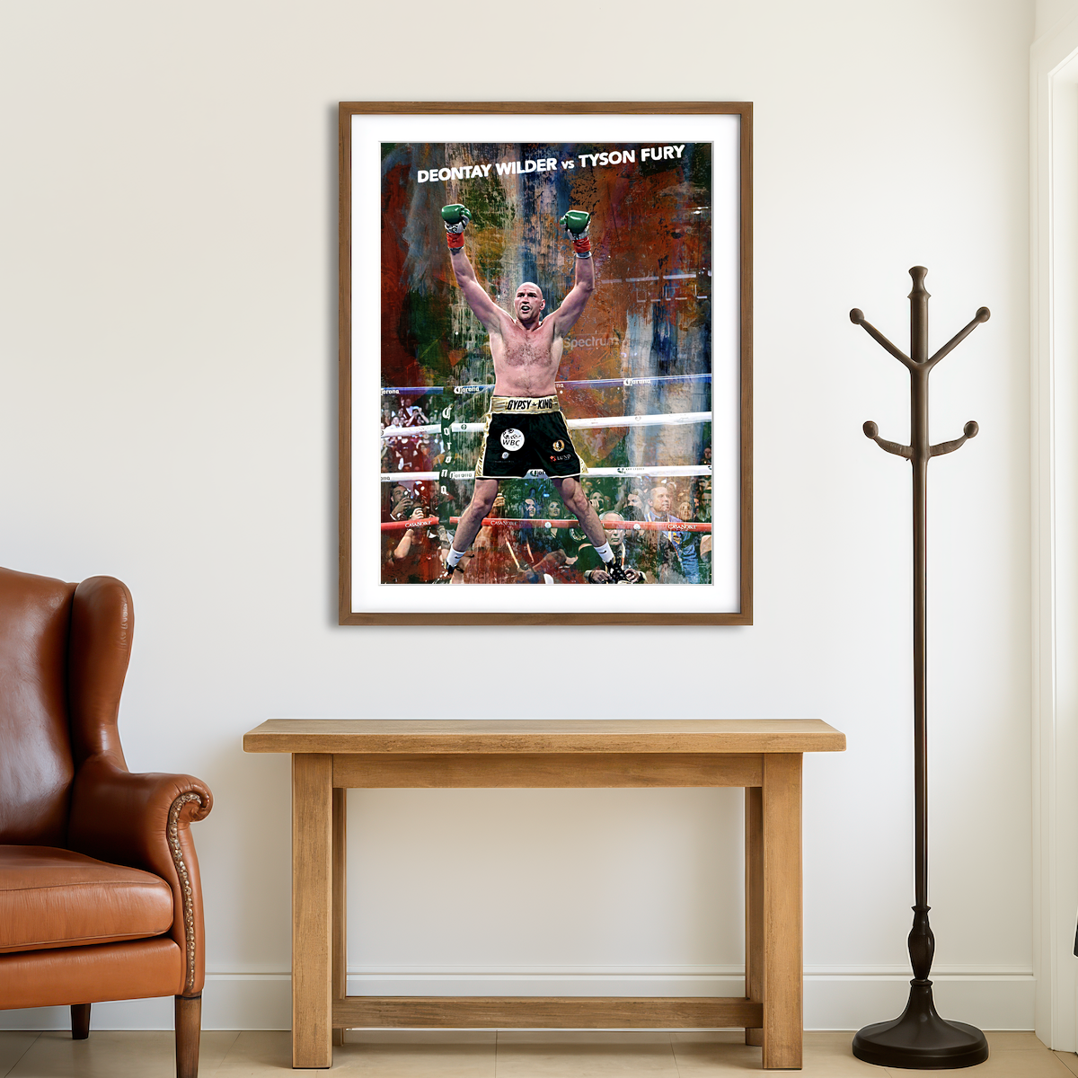 AUTO-MOCKUP ROOM | Tyson Fury Wall Art