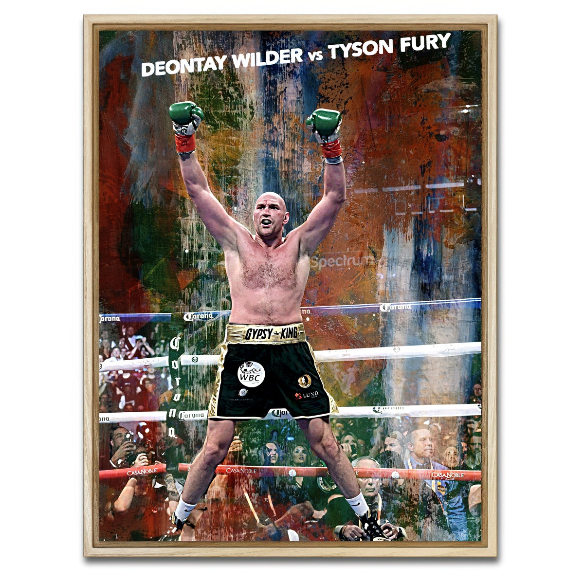 AUTO-MOCKUP WHITE | Tyson Fury | 1 Piece | Natural Framed Canvas | group=3x4