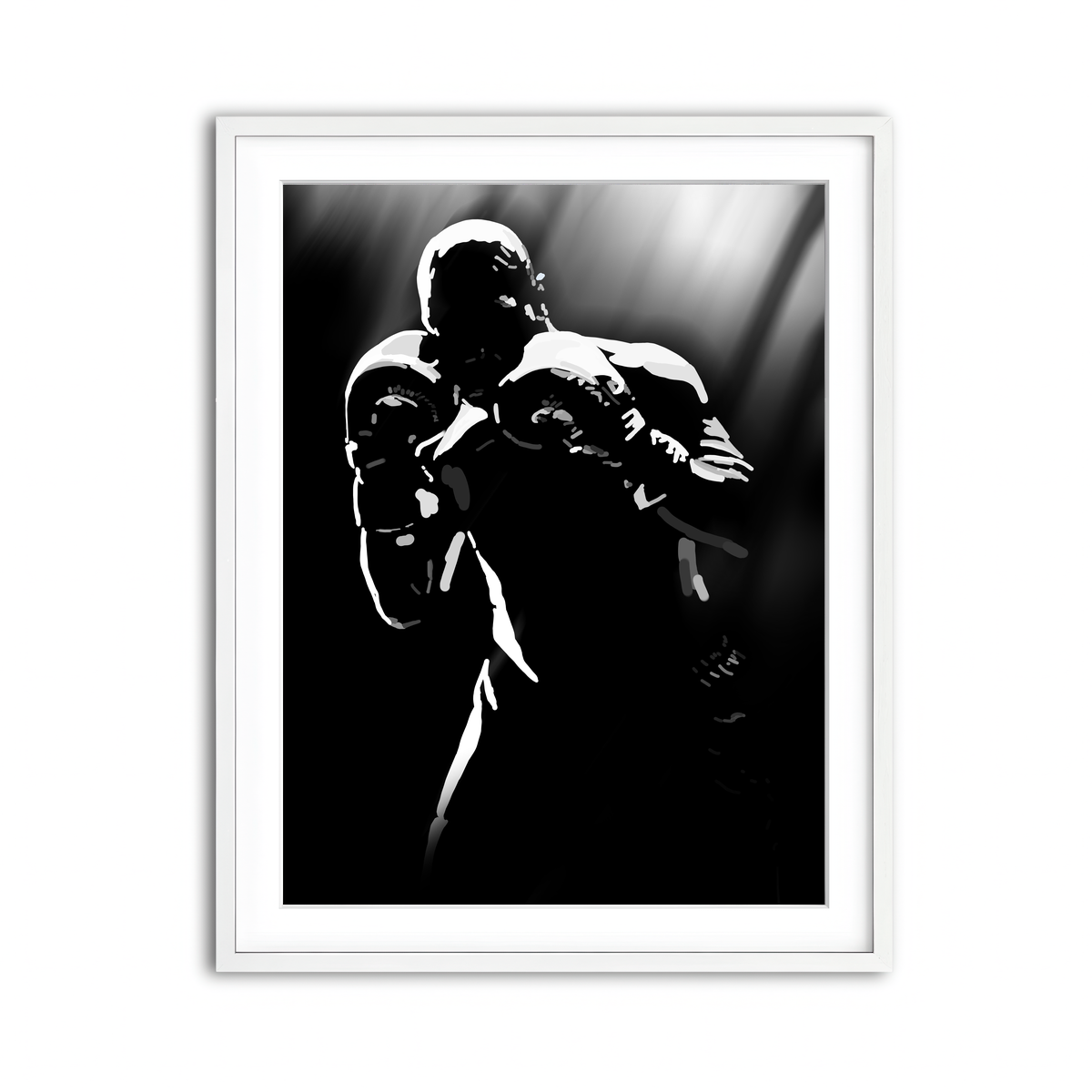 Framed Print 3x4 White