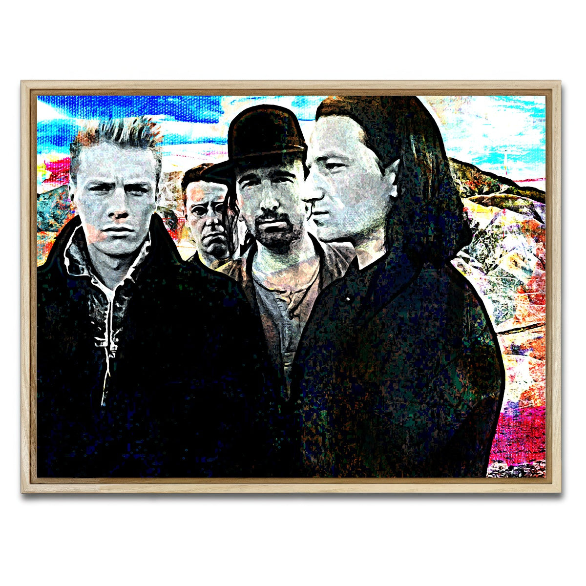 AUTO-MOCKUP WHITE | U2 | 1 Piece | Natural Framed Canvas | group=4x3