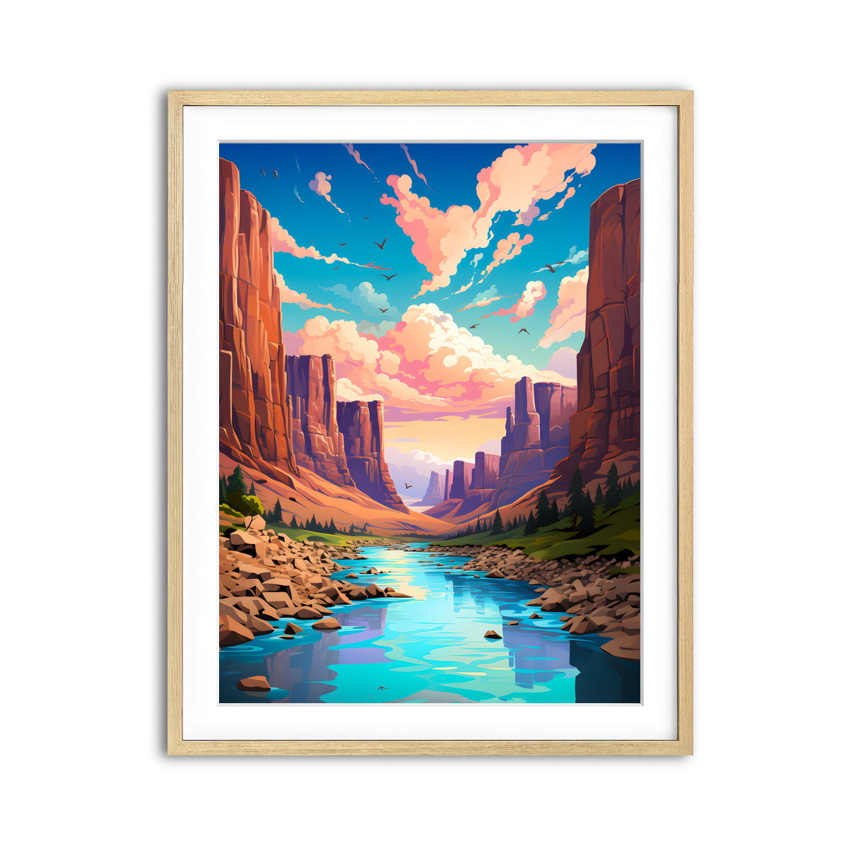 Framed Print 3x4 Natural