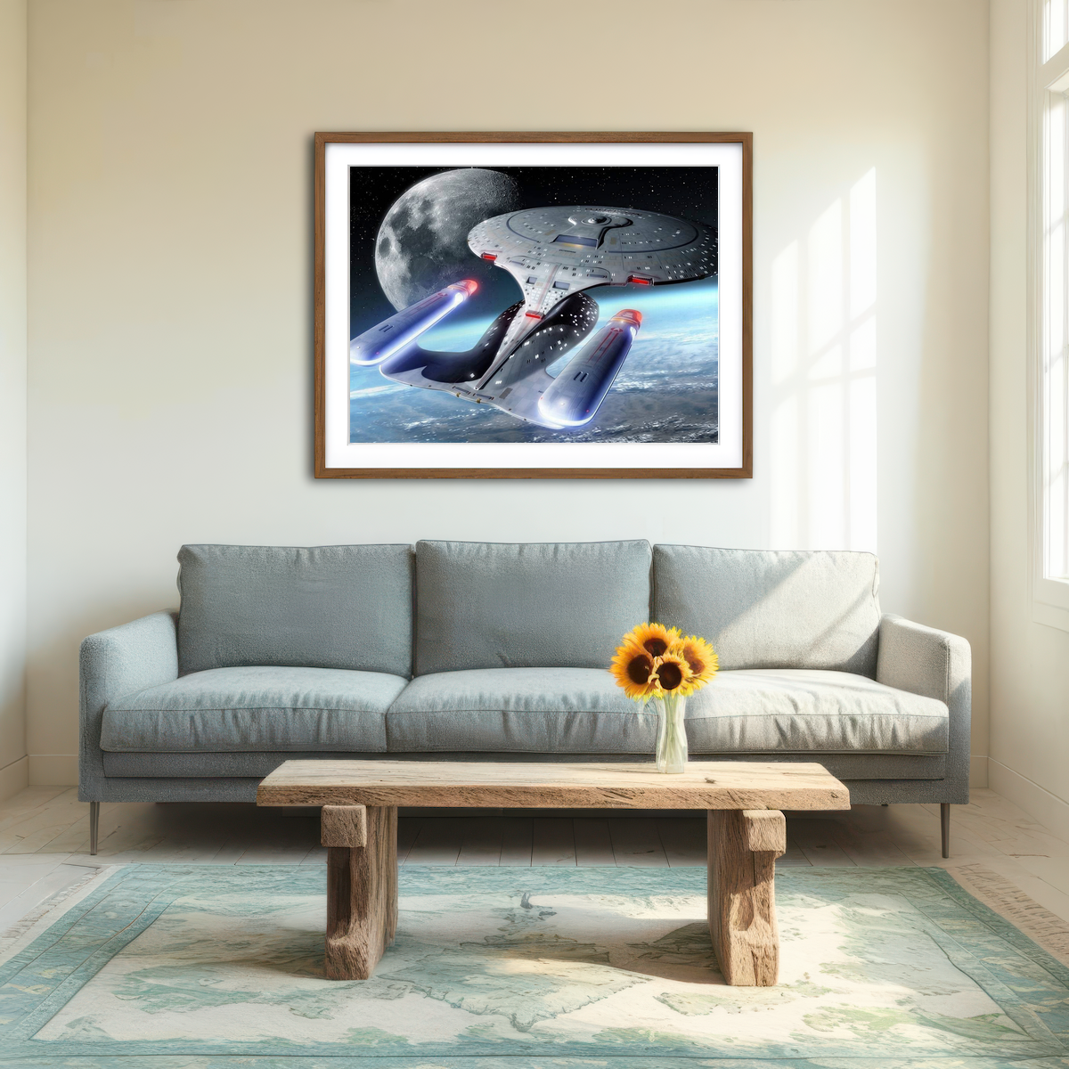 AUTO-MOCKUP ROOM | USS Enterprise-D Wall Art