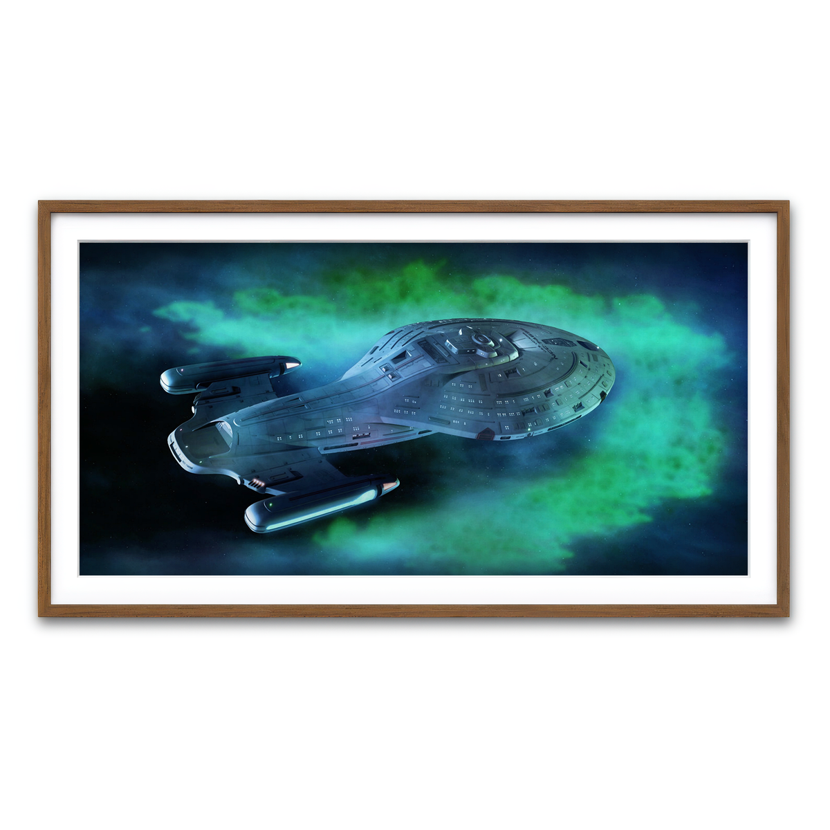 Framed Print 2x1 Walnut