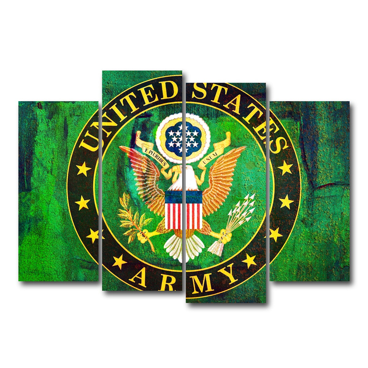 AUTO-MOCKUP WHITE | US Army | 4 Piece | Gallery Wrap Canvas | group=4_normal