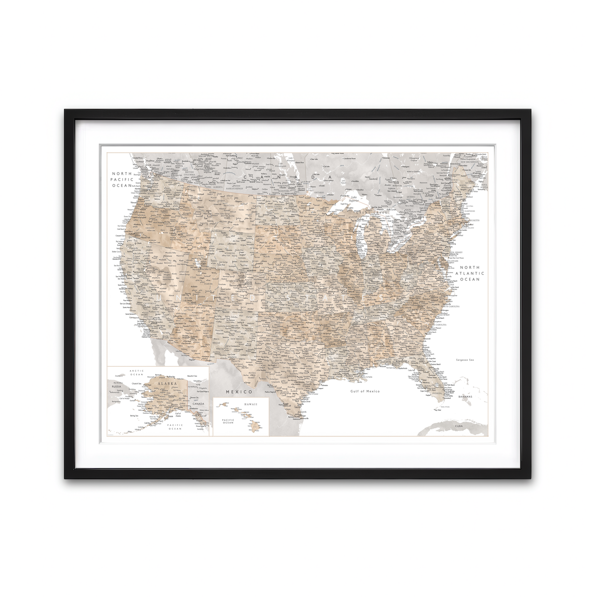 Framed Print 4x3 Black