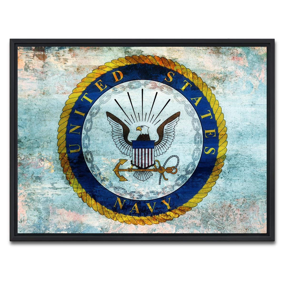 AUTO-MOCKUP WHITE | US Navy | 1 Piece | Black Framed Canvas | group=4x3