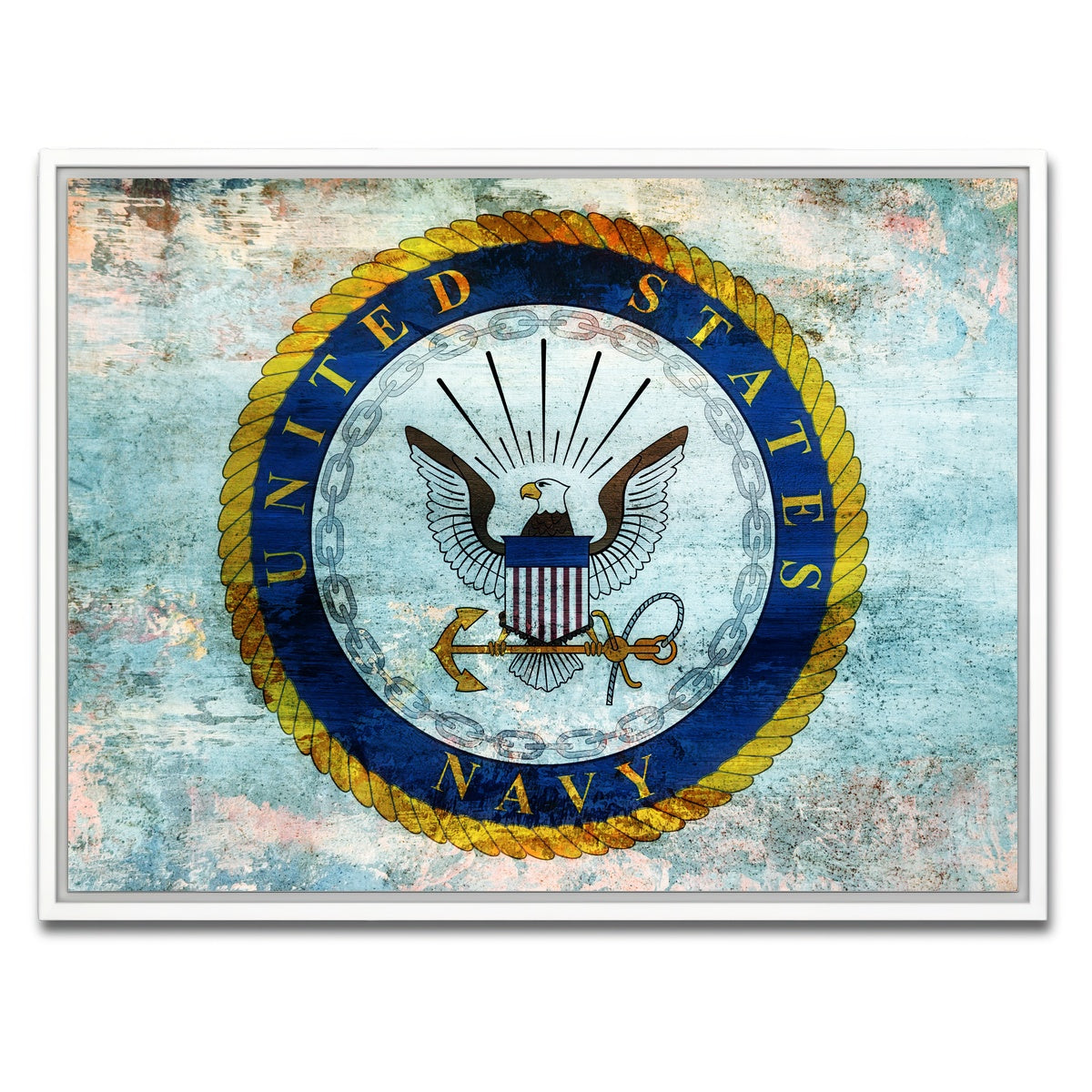 AUTO-MOCKUP WHITE | US Navy | 1 Piece | White Framed Canvas | group=4x3