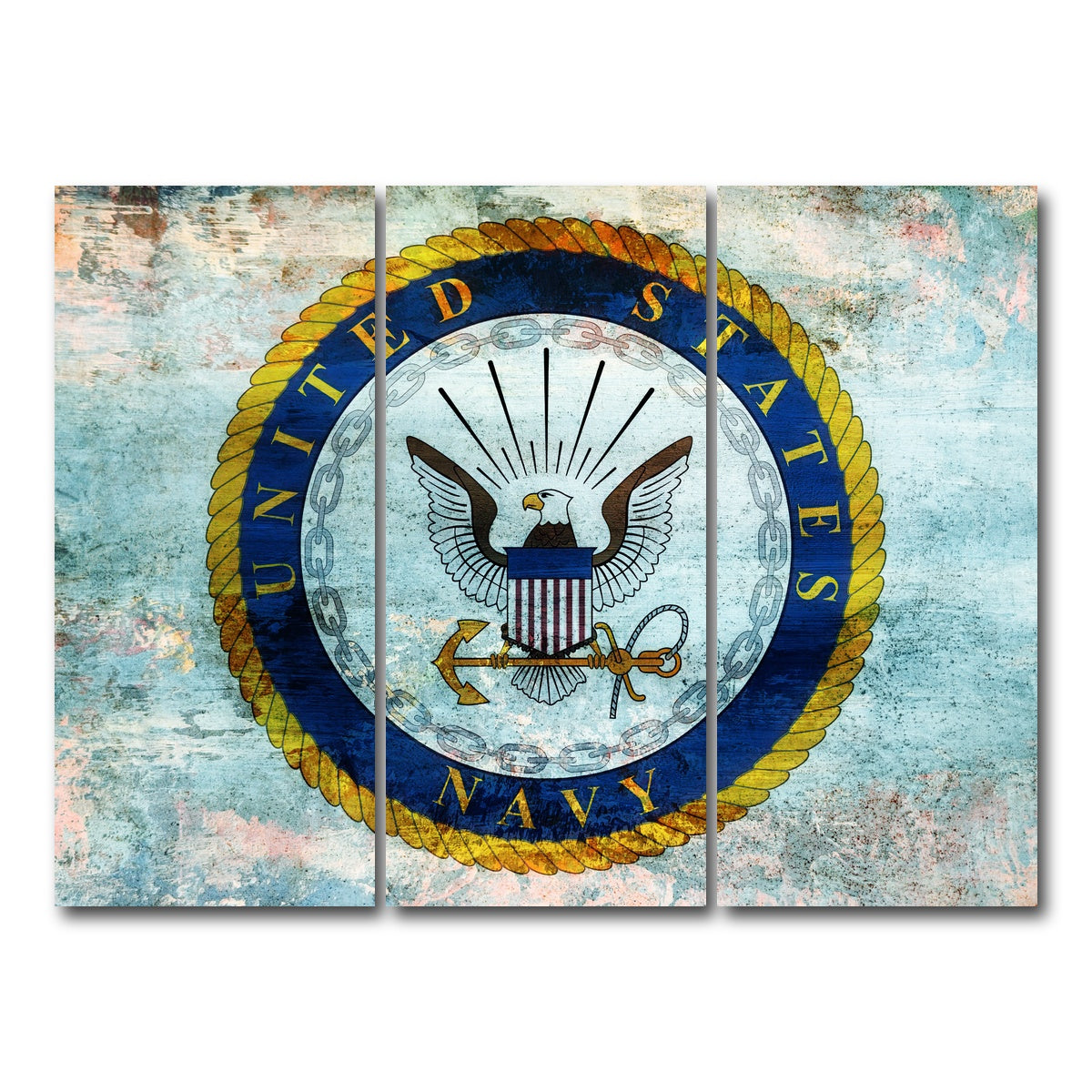 AUTO-MOCKUP WHITE | US Navy | 3 Piece | Gallery Wrap Canvas | group=8x18