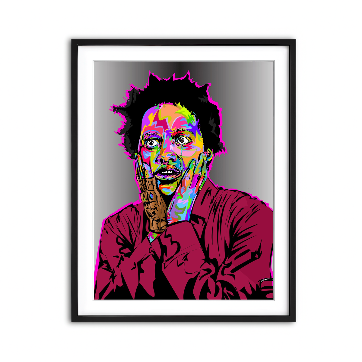 Framed Print 3x4 Black