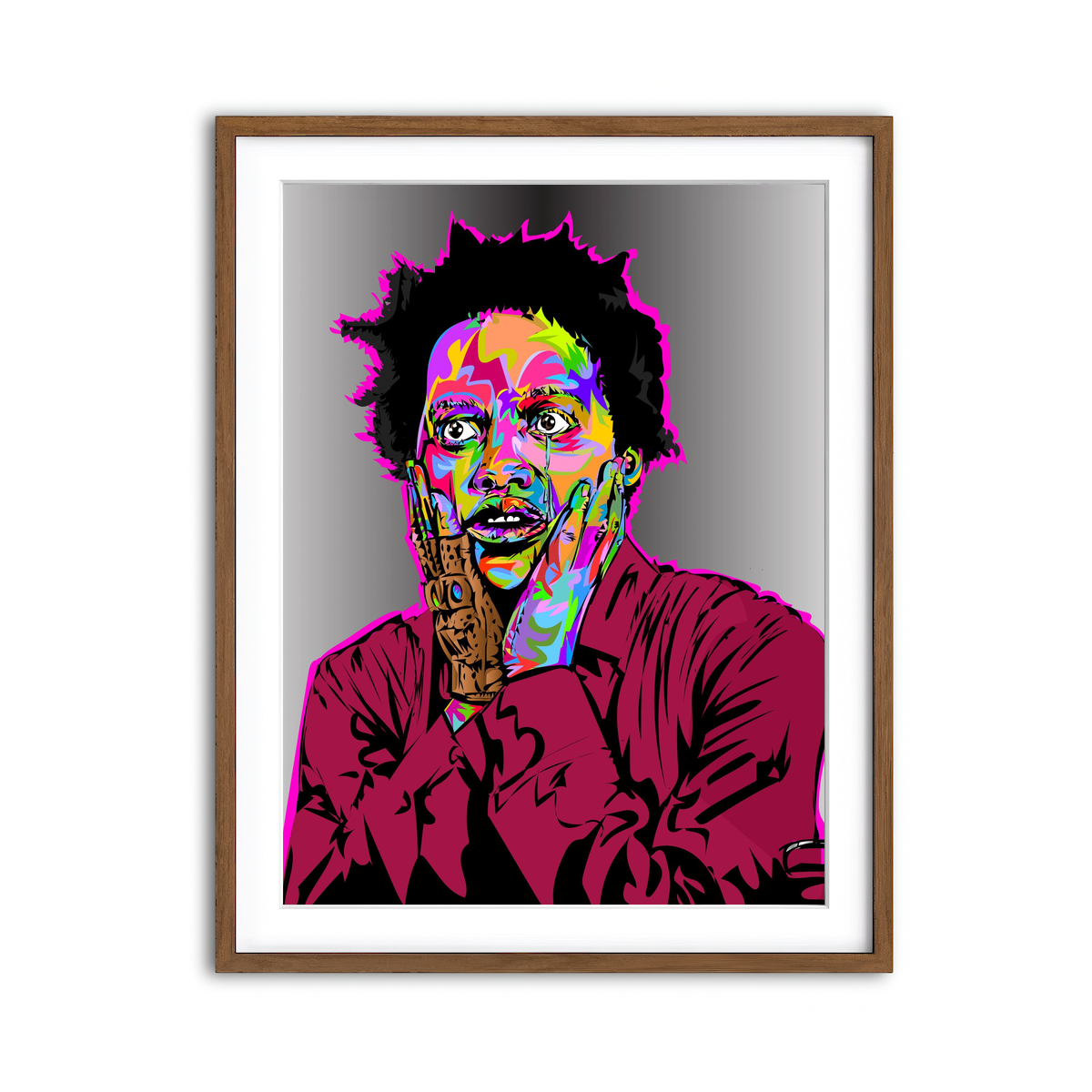 Framed Print 3x4 Walnut