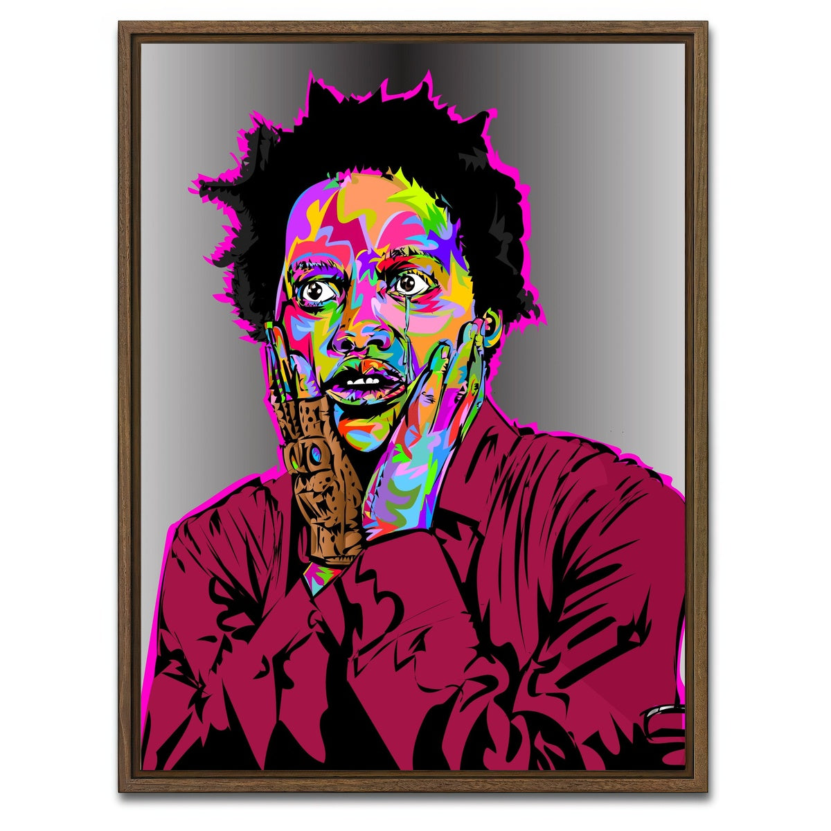 AUTO-MOCKUP WHITE | US | 1 Piece | Walnut Framed Canvas | group=3x4