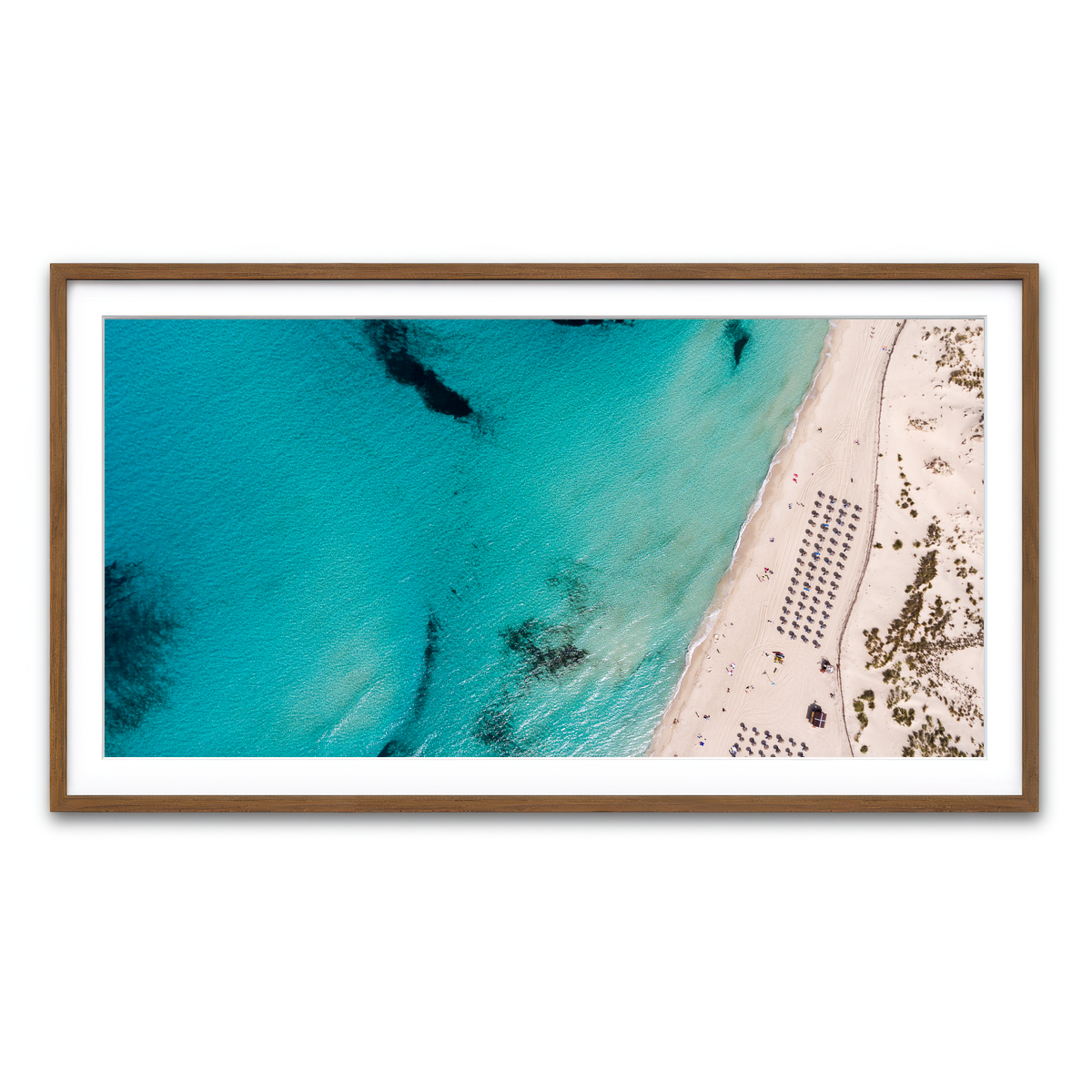 Framed Print 2x1 Walnut