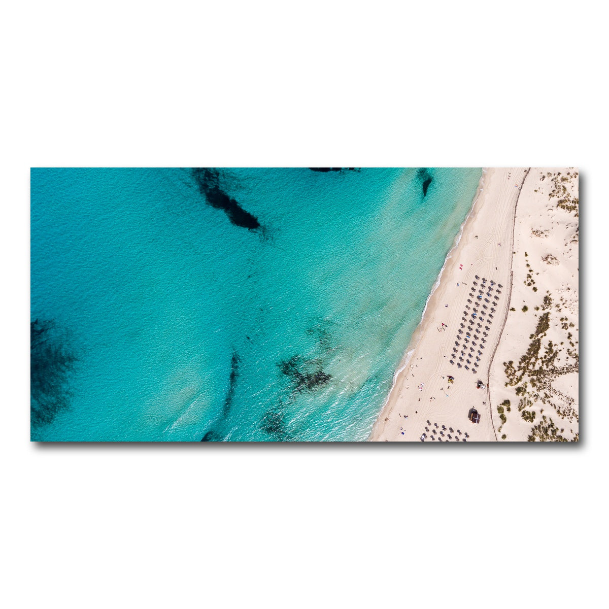 AUTO-MOCKUP WHITE | Umbrella Beach | 1 Piece | Gallery Wrap Canvas | group=2x1