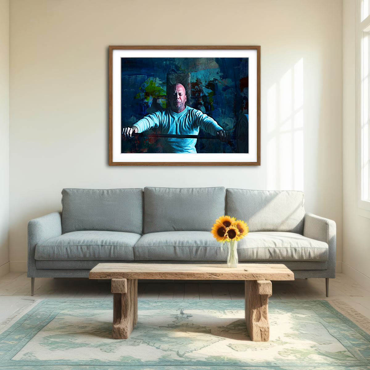 AUTO-MOCKUP ROOM | Unbreakable Bench Press Wall Art