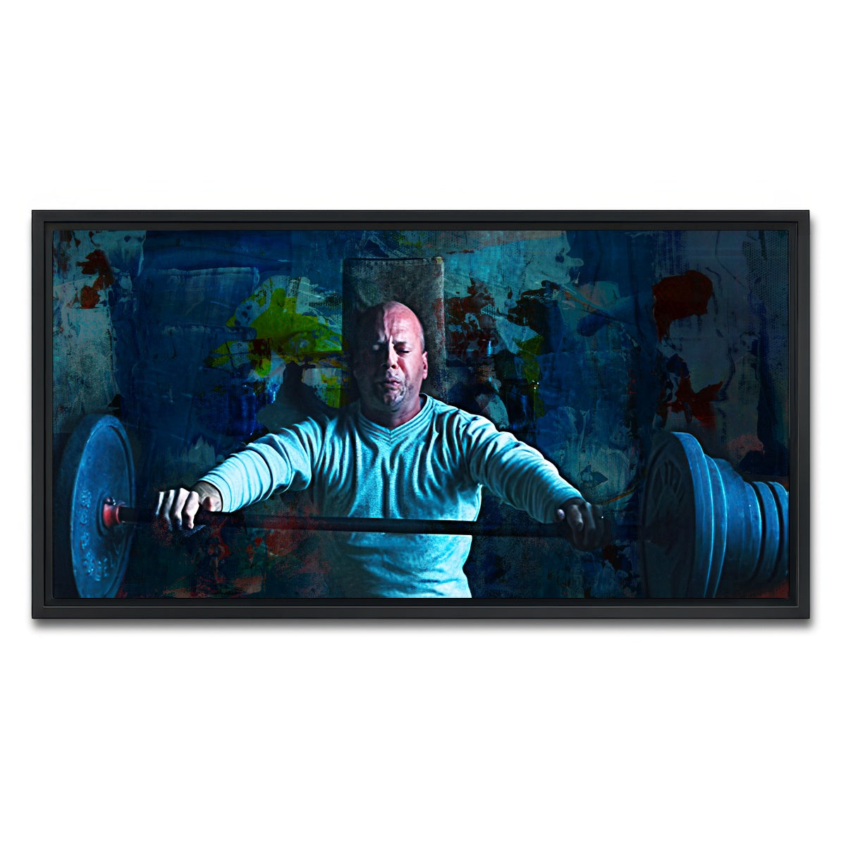 AUTO-MOCKUP WHITE | Unbreakable Bench Press | 1 Piece | Black Framed Canvas | group=2x1