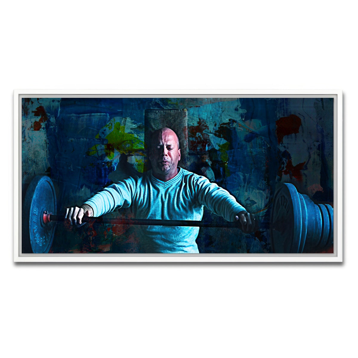 AUTO-MOCKUP WHITE | Unbreakable Bench Press | 1 Piece | White Framed Canvas | group=2x1