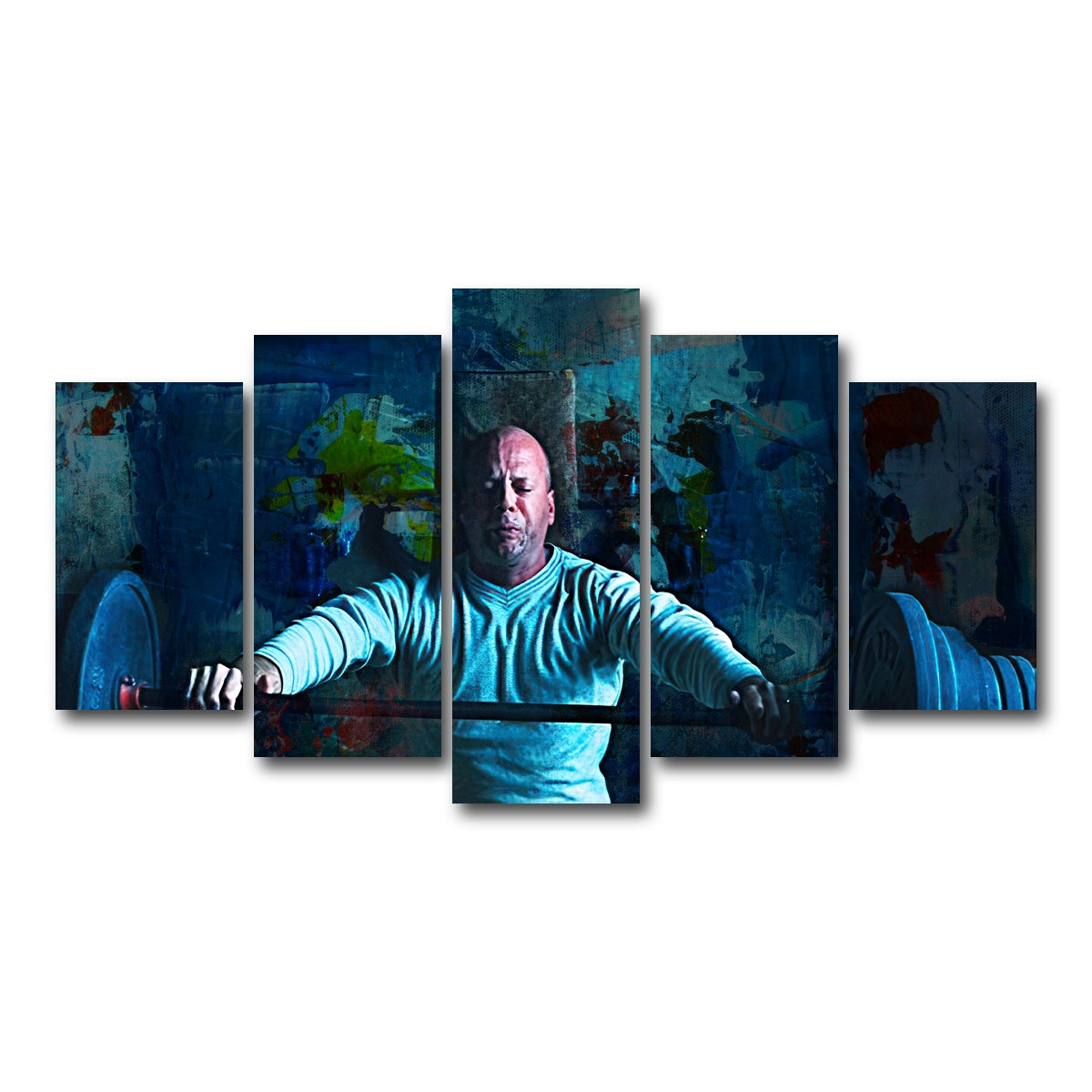 AUTO-MOCKUP WHITE | Unbreakable Bench Press | 5 Piece | Gallery Wrap Canvas | group=5_normal