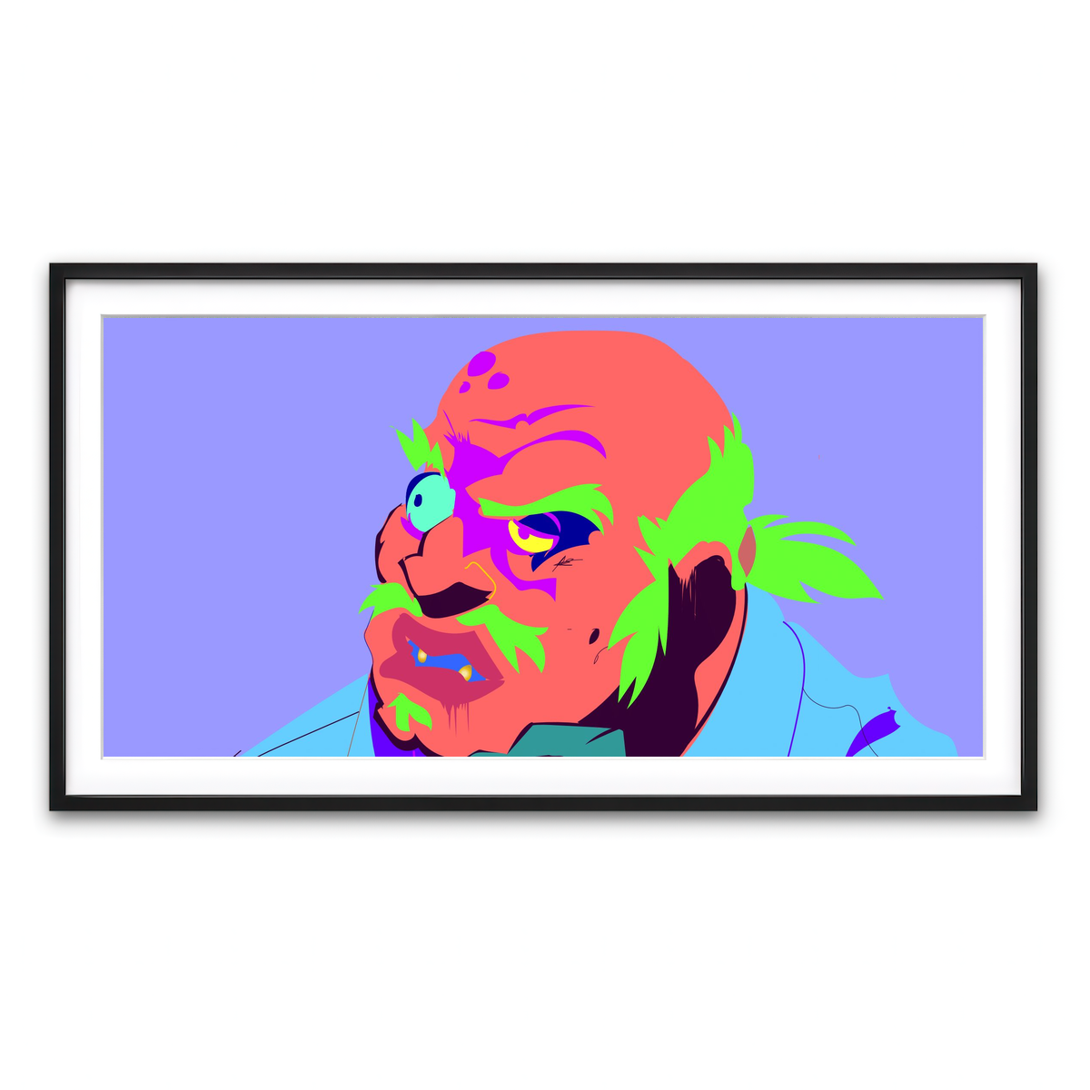 Framed Print 2x1 Black