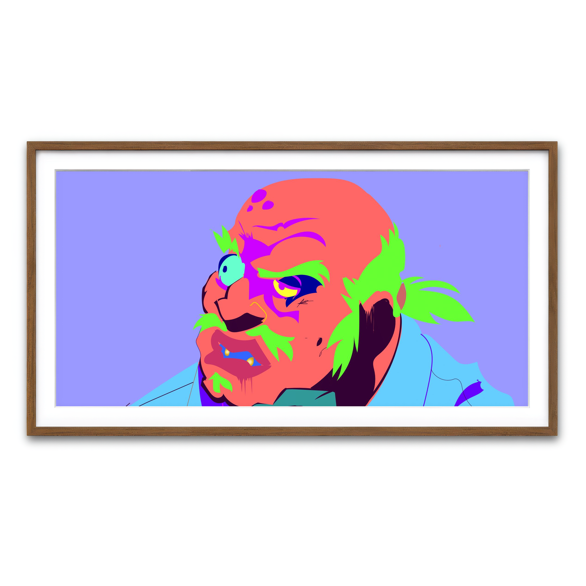 Framed Print 2x1 Walnut