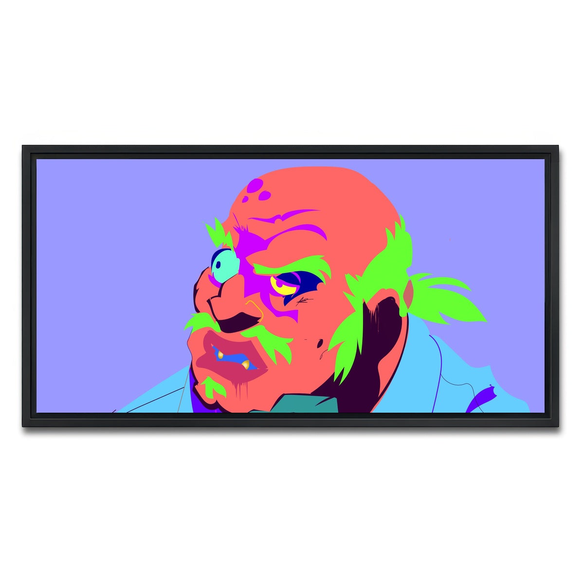 AUTO-MOCKUP WHITE | Uncle Ruckus | 1 Piece | Black Framed Canvas | group=2x1