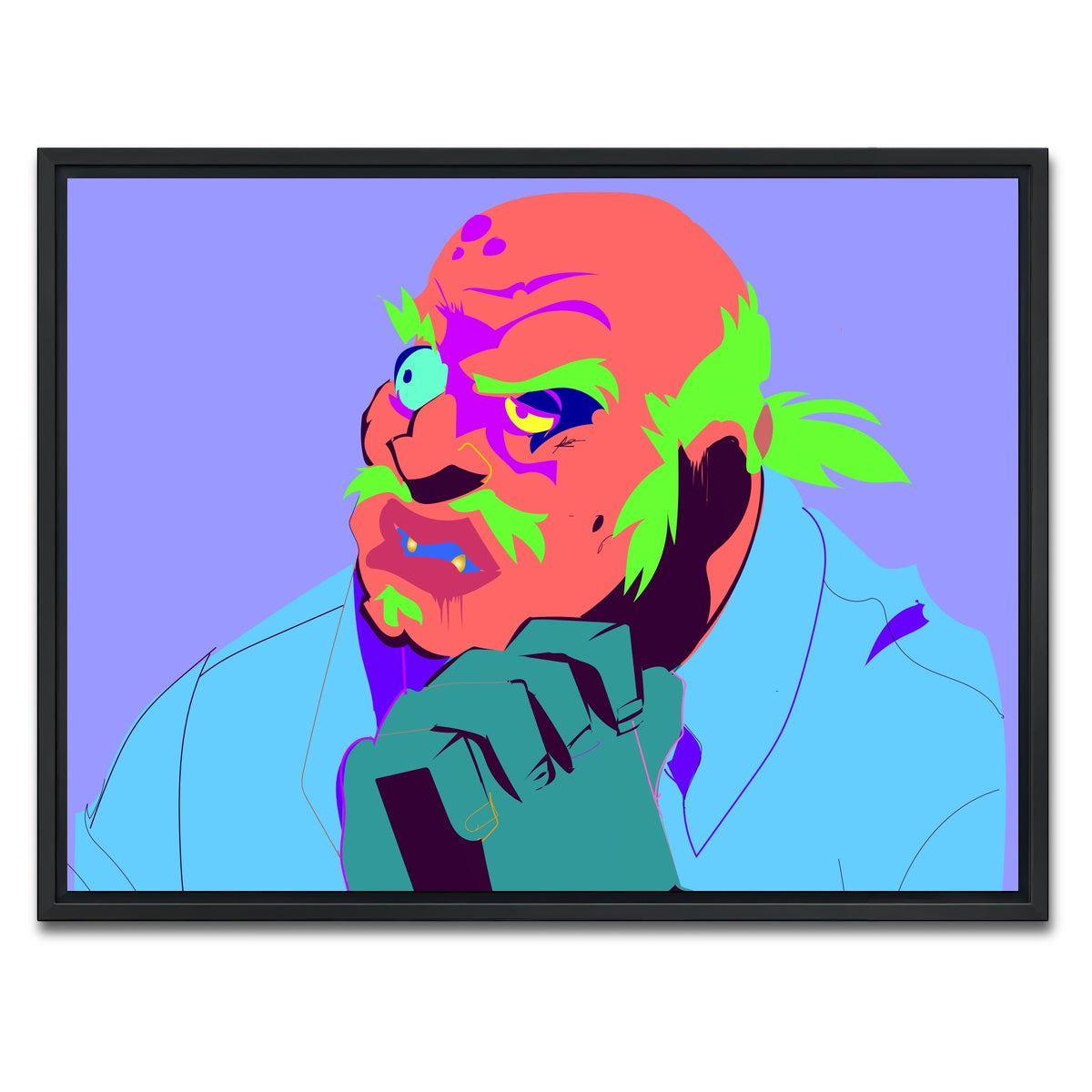 AUTO-MOCKUP WHITE | Uncle Ruckus | 1 Piece | Black Framed Canvas | group=4x3