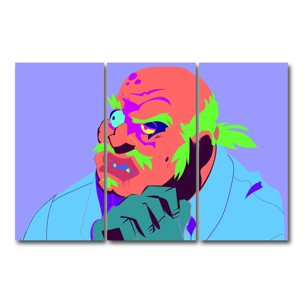 AUTO-MOCKUP WHITE | Uncle Ruckus | 3 Piece | Gallery Wrap Canvas | group=12x24