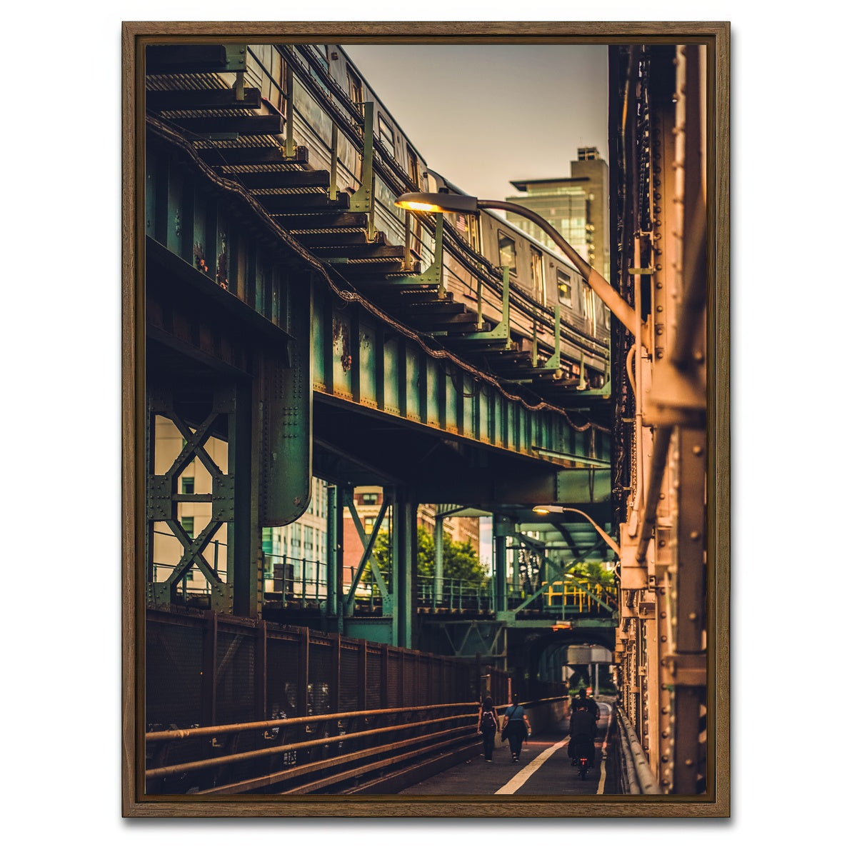 AUTO-MOCKUP WHITE | Under the Bridge Views | 1 Piece | Walnut Framed Canvas | group=3x4