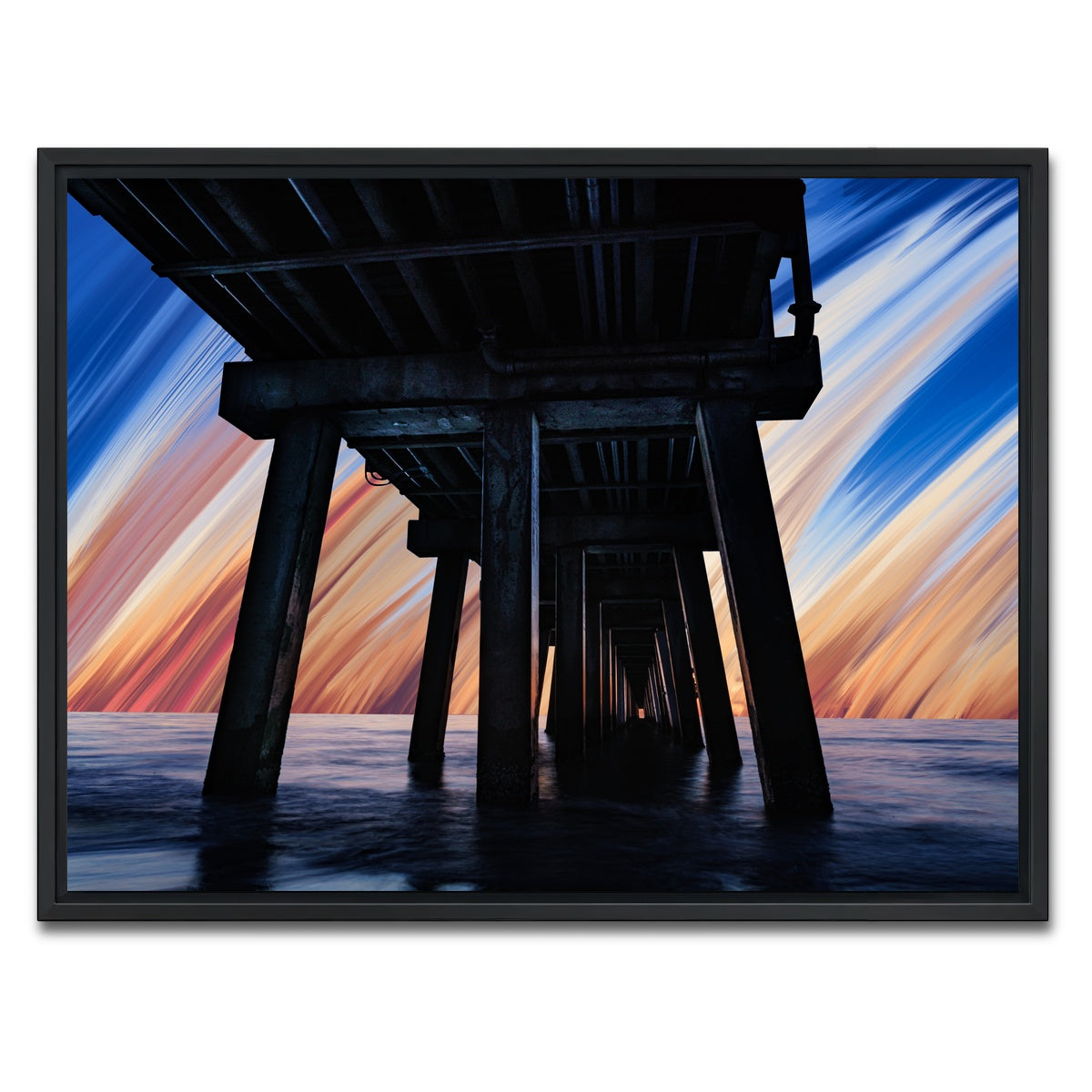 AUTO-MOCKUP WHITE | Under the Pier | 1 Piece | Black Framed Canvas | group=4x3