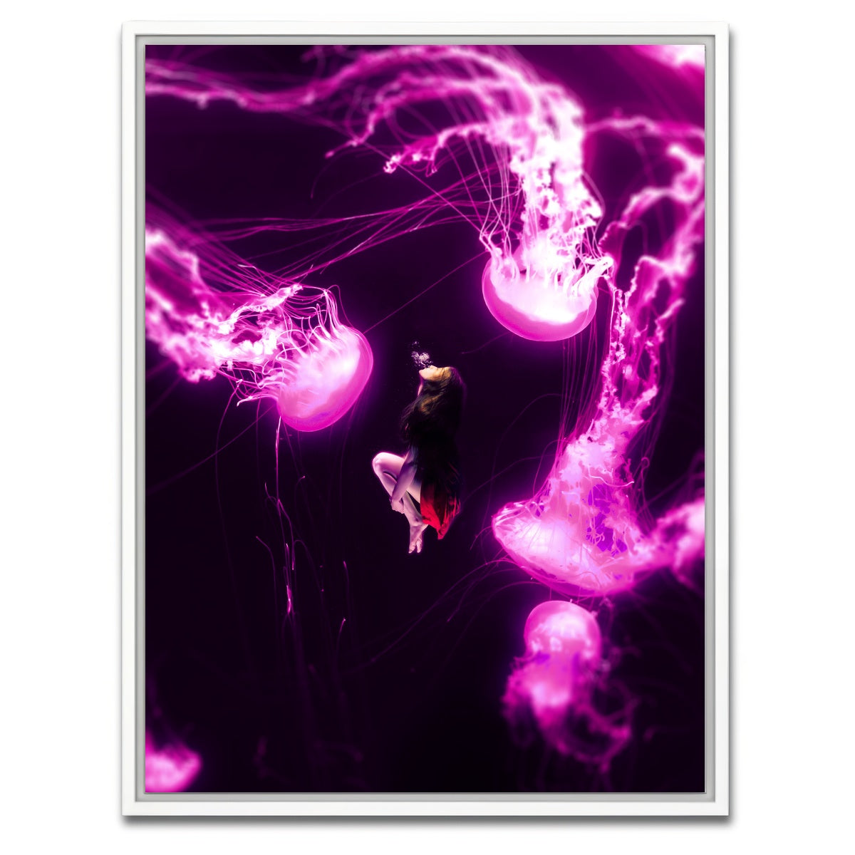 AUTO-MOCKUP WHITE | Underwater spirits | 1 Piece | White Framed Canvas | group=3x4