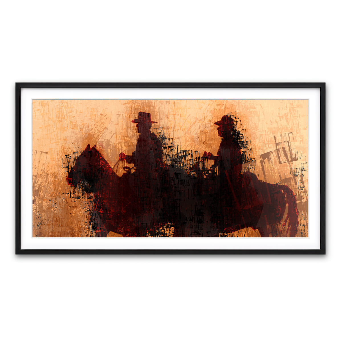 Framed Print 2x1 Black