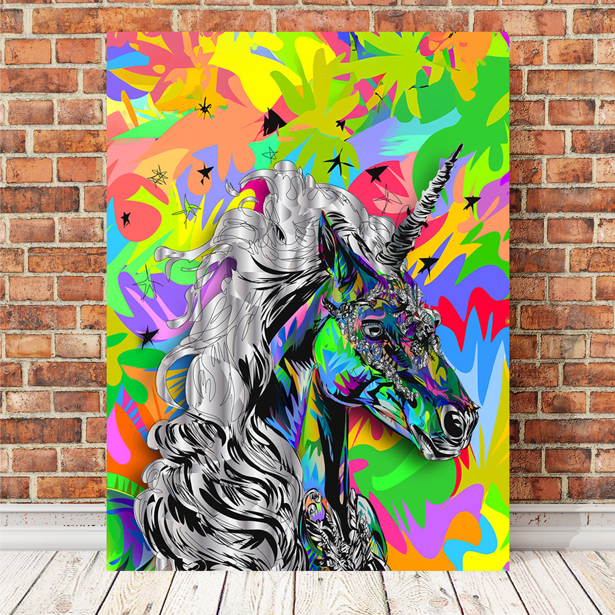 Unicorn Colors Wall Art