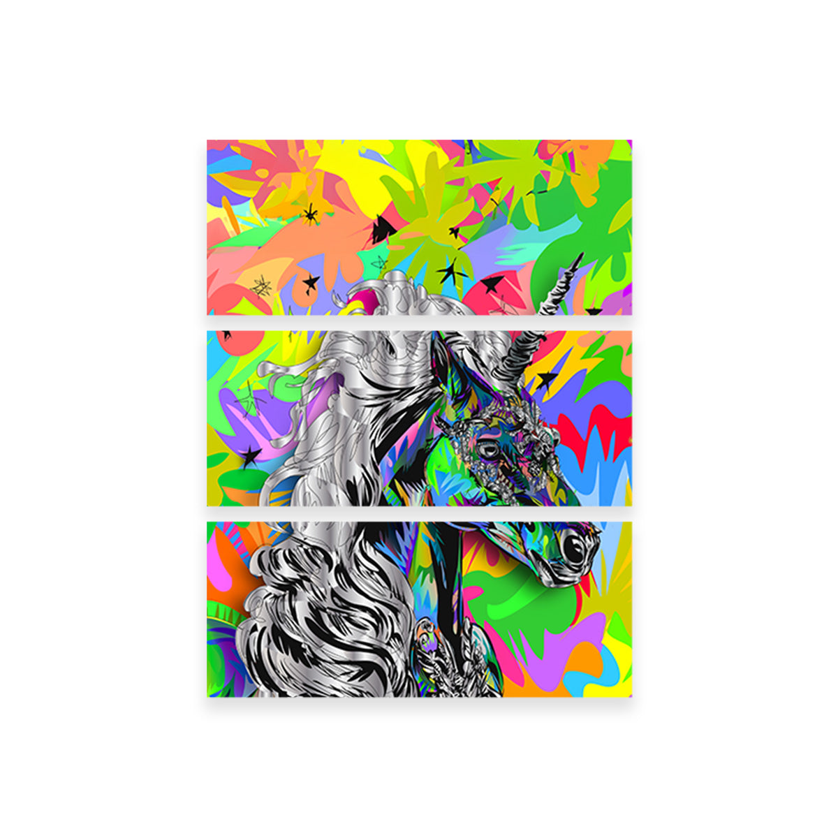 Unicorn Colors Wall Art