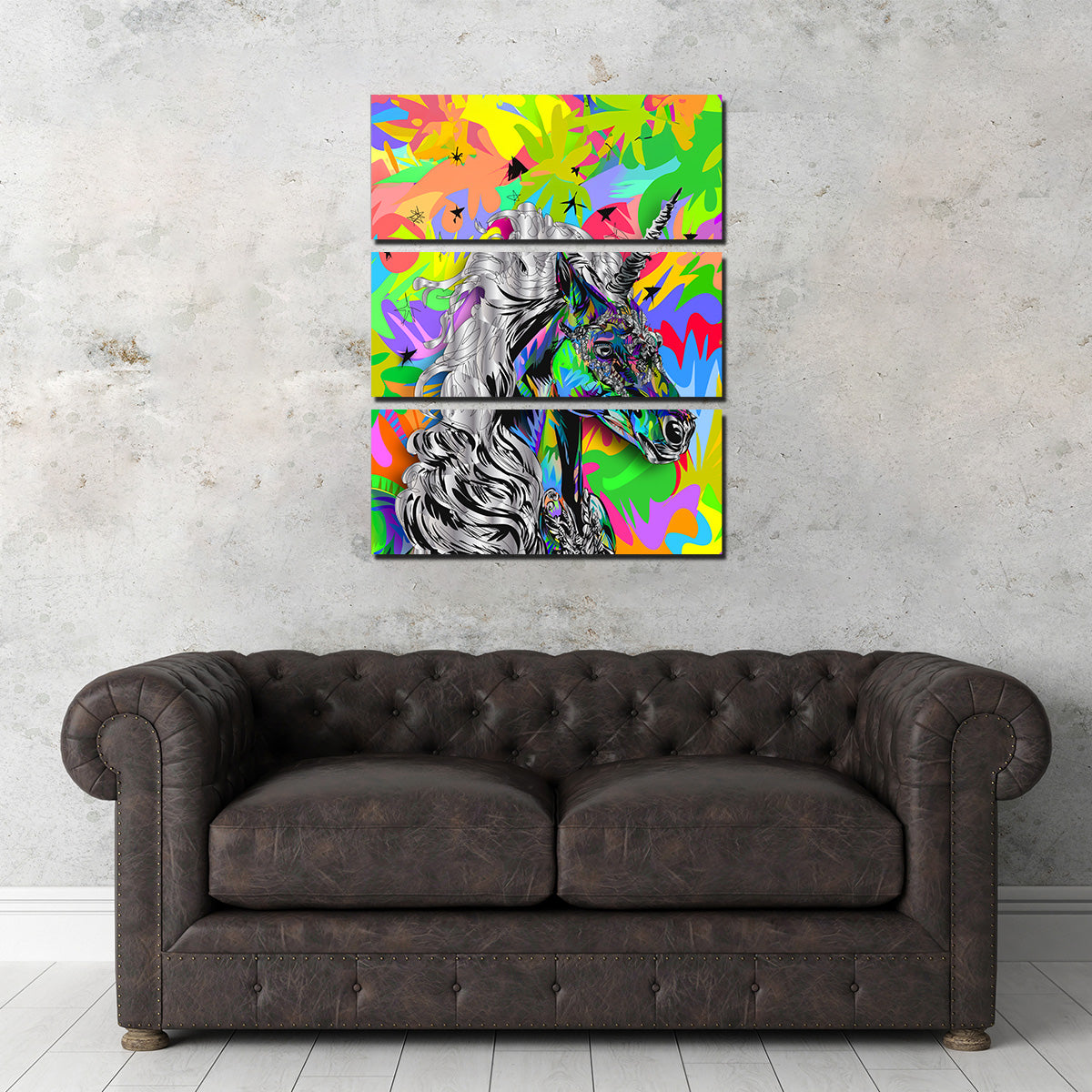 Unicorn Colors Wall Art