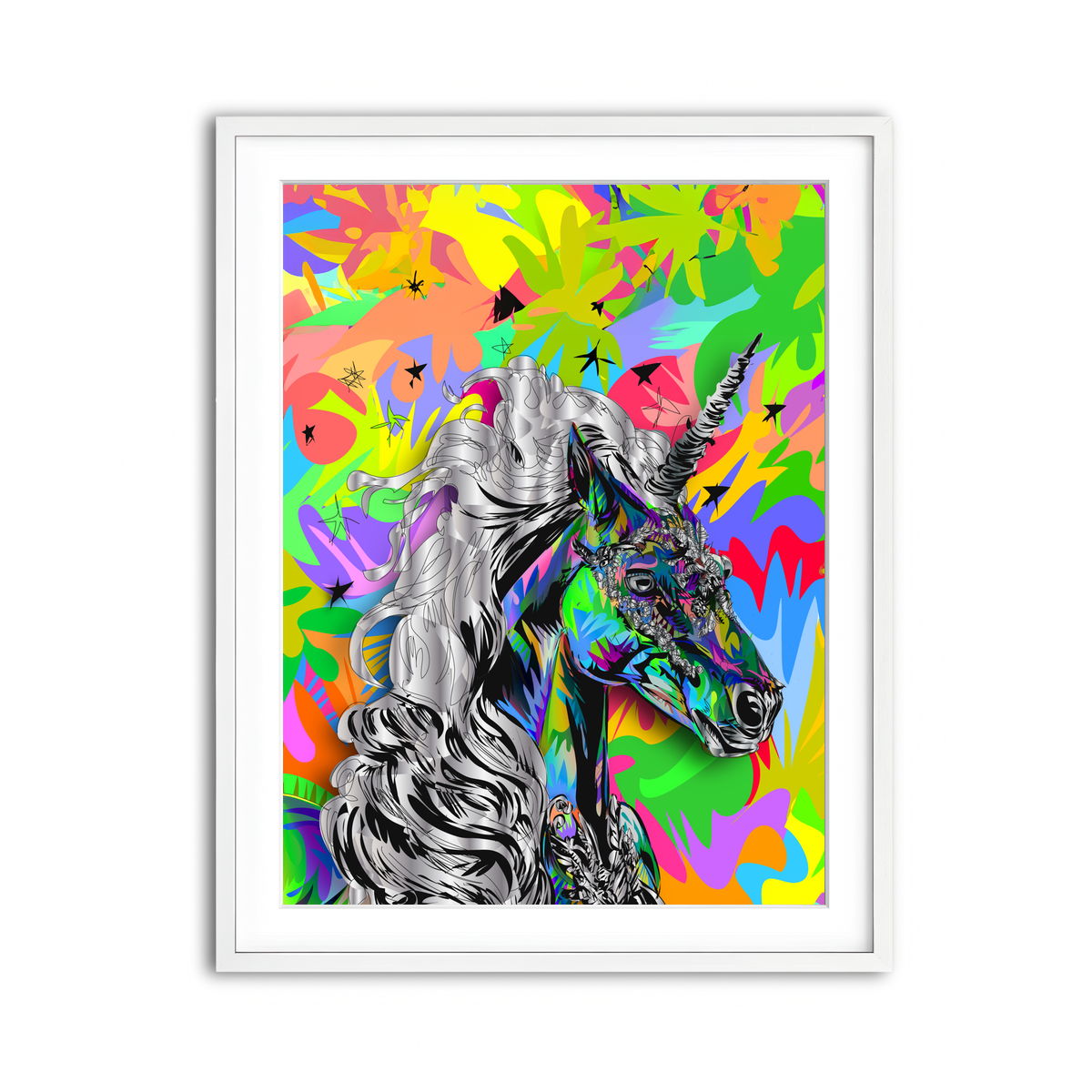 Framed Print 3x4 White
