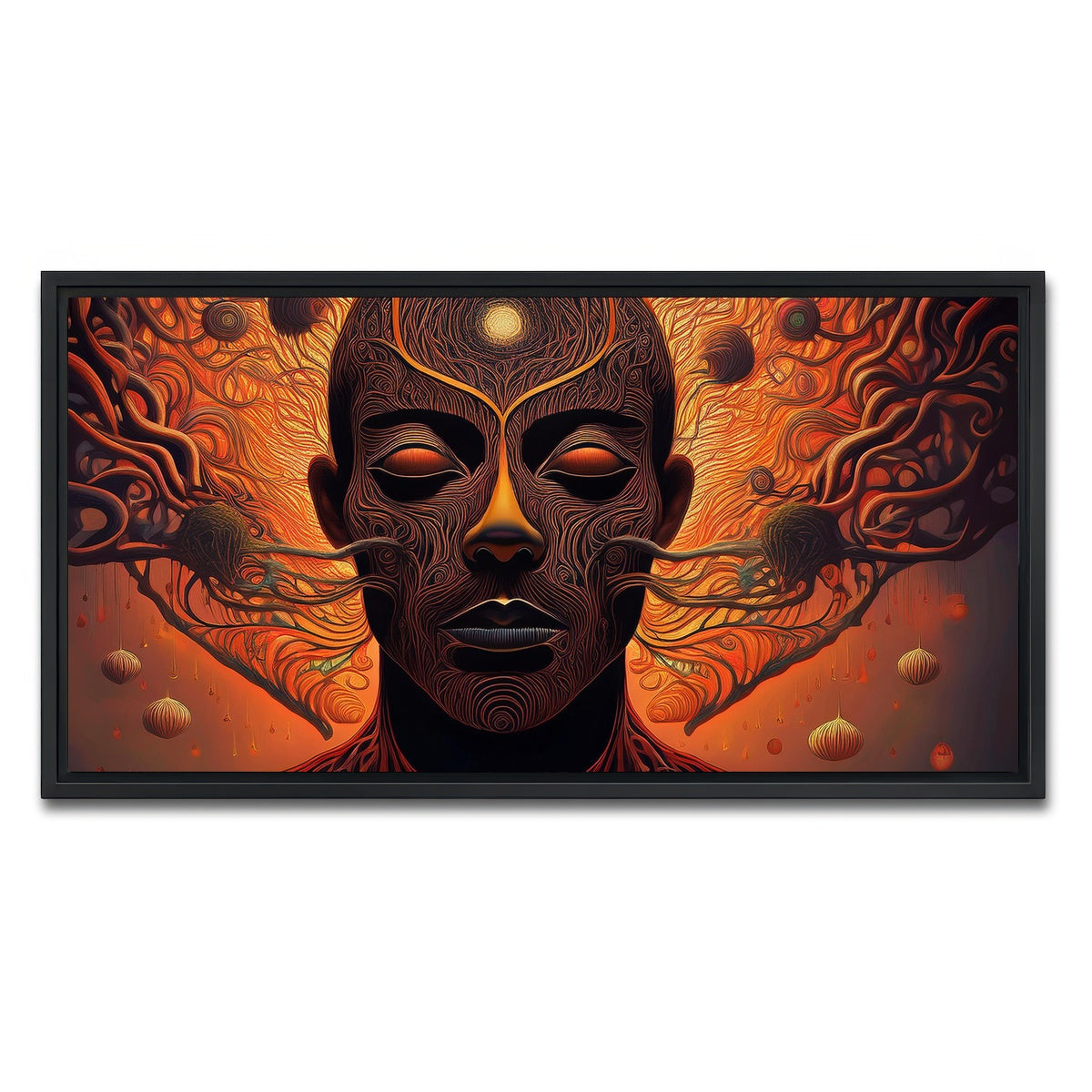 AUTO-MOCKUP WHITE | Unwinding | 1 Piece | Black Framed Canvas | group=2x1