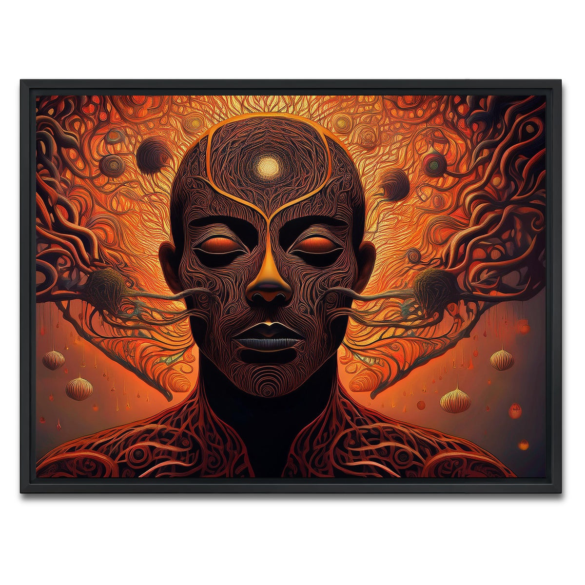 AUTO-MOCKUP WHITE | Unwinding | 1 Piece | Black Framed Canvas | group=4x3