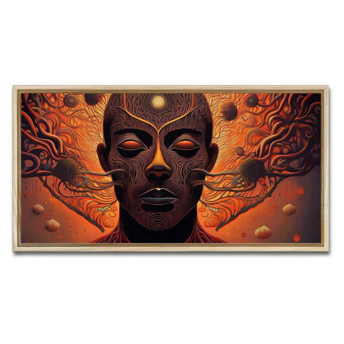 AUTO-MOCKUP WHITE | Unwinding | 1 Piece | Natural Framed Canvas | group=2x1