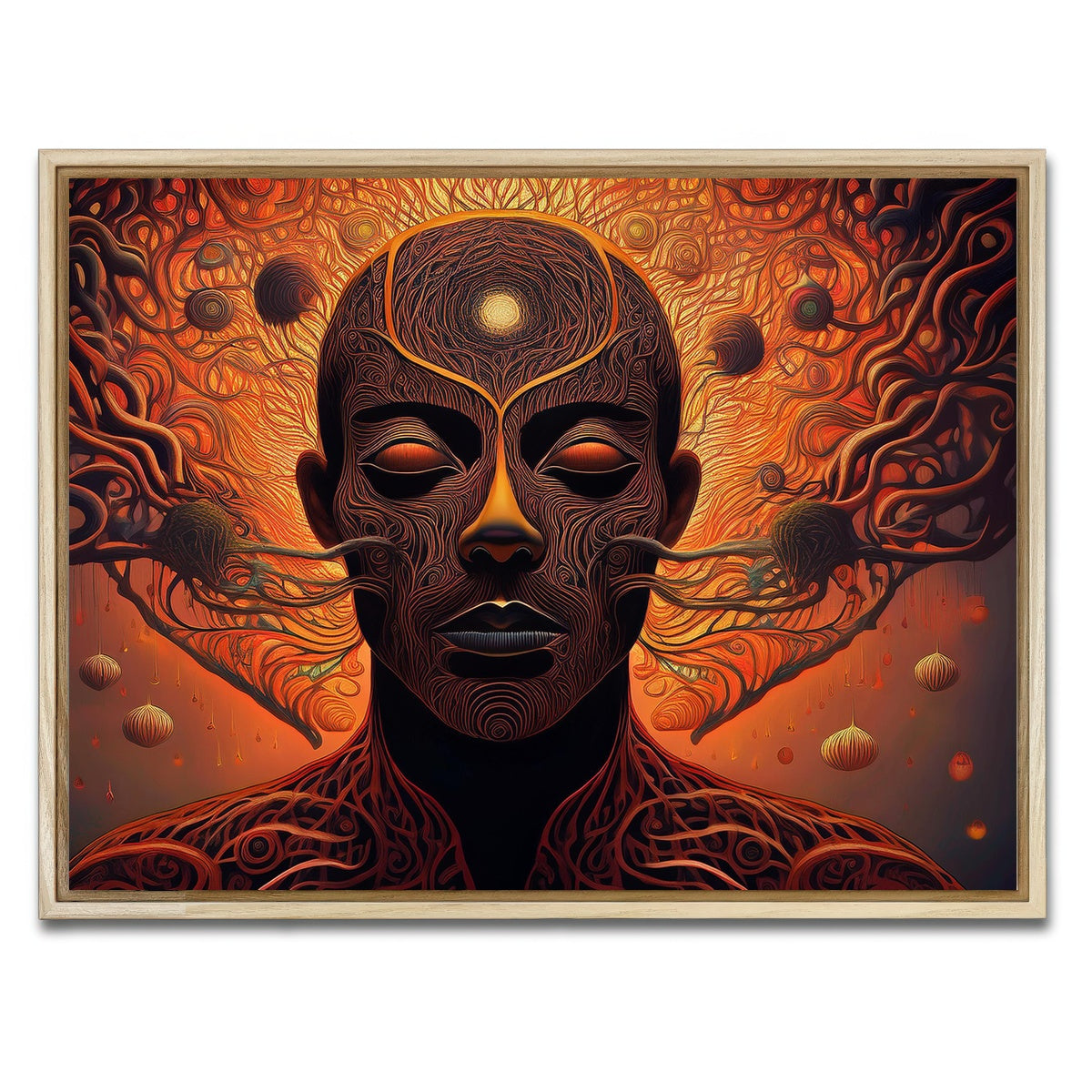 AUTO-MOCKUP WHITE | Unwinding | 1 Piece | Natural Framed Canvas | group=4x3