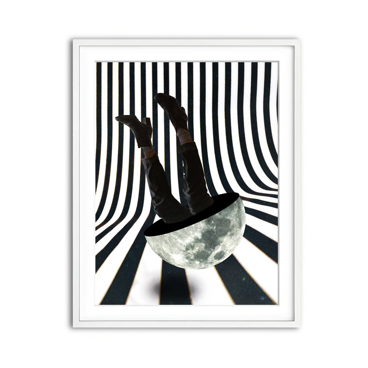 Framed Print 3x4 White