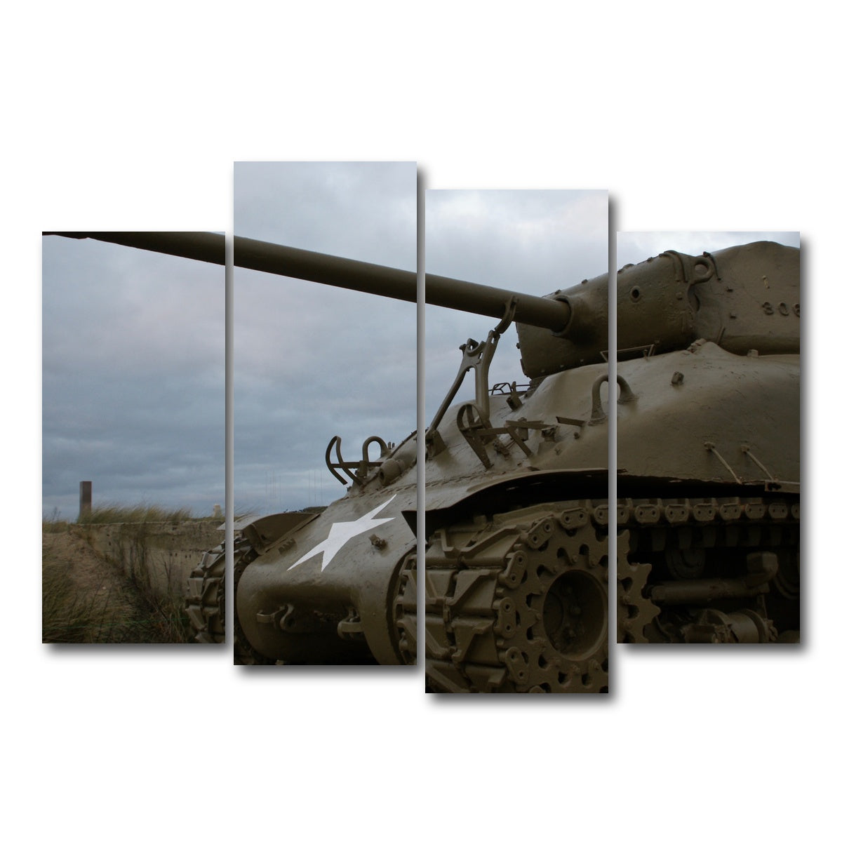 AUTO-MOCKUP WHITE | Utah Beach | 4 Piece | Gallery Wrap Canvas | group=4_normal