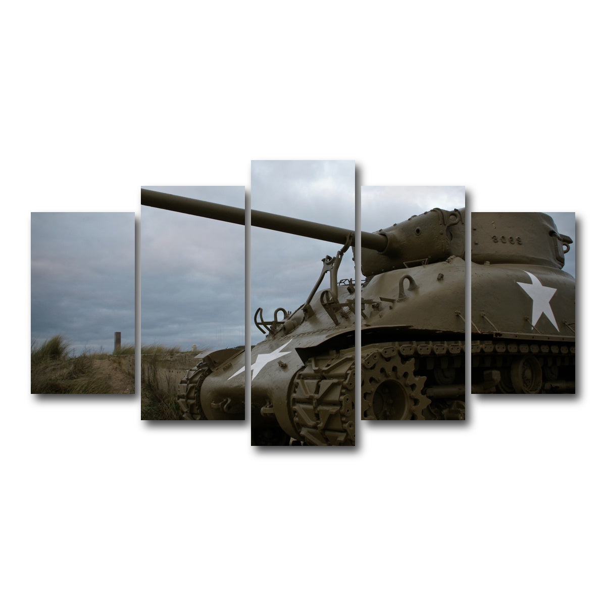 AUTO-MOCKUP WHITE | Utah Beach | 5 Piece | Gallery Wrap Canvas | group=5_normal